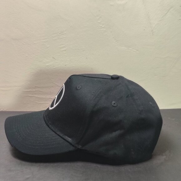 Mercedes Benz Hat Cap Strap Back Black Emblem Logo Auto Adjustable Panel Mens - Picture 2 of 12